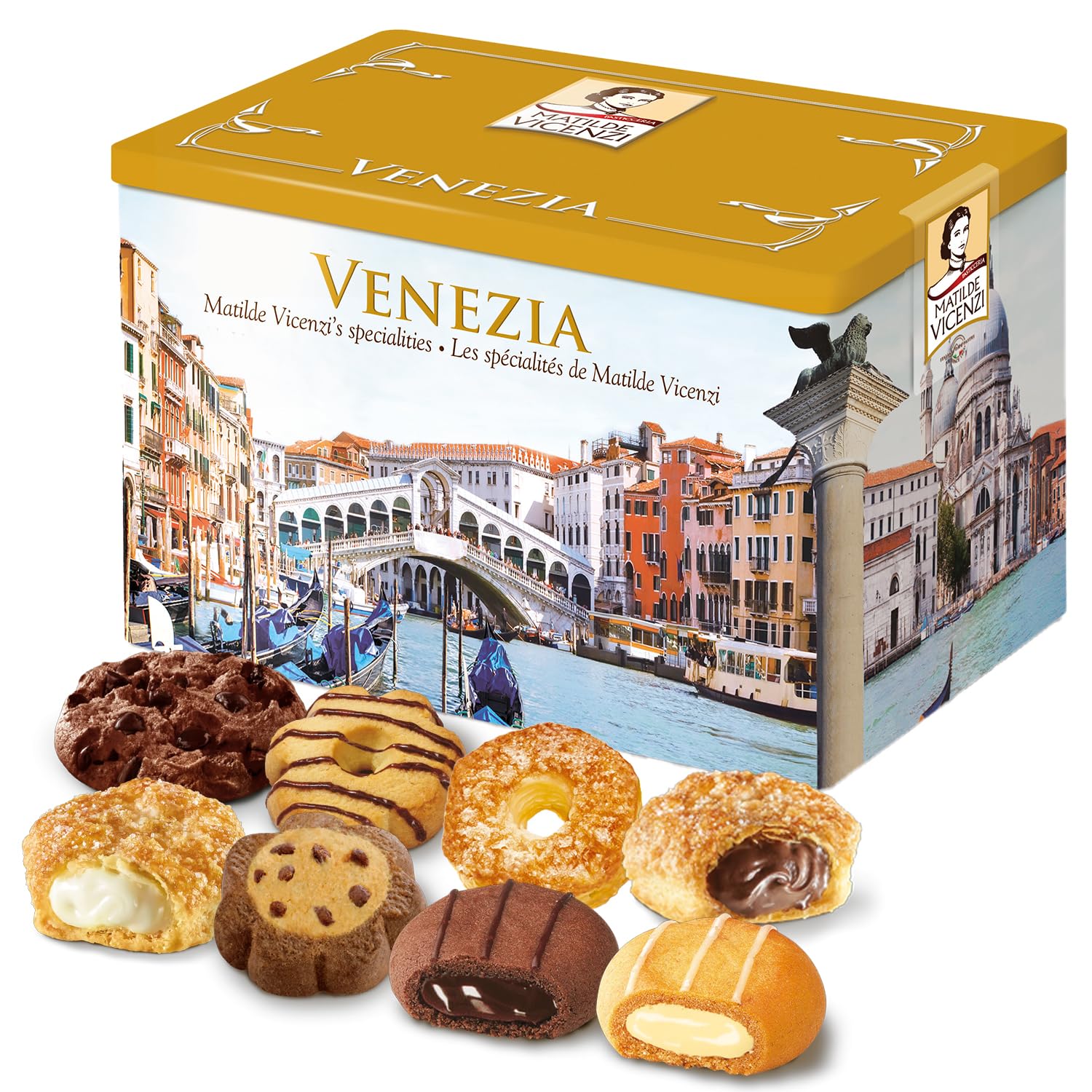 Amazon.com: Matilde Vicenzi Venezia Cookie Tin - Italian Pastries